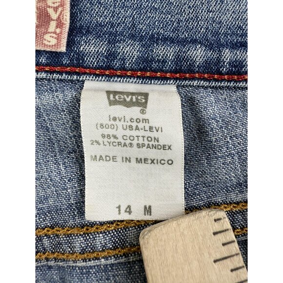 Vintage Levis 550 Jeans Womens 14M Blue Relaxed Boot Cut Stretch Denim 36X33 Y2K - Picture 4 of 16